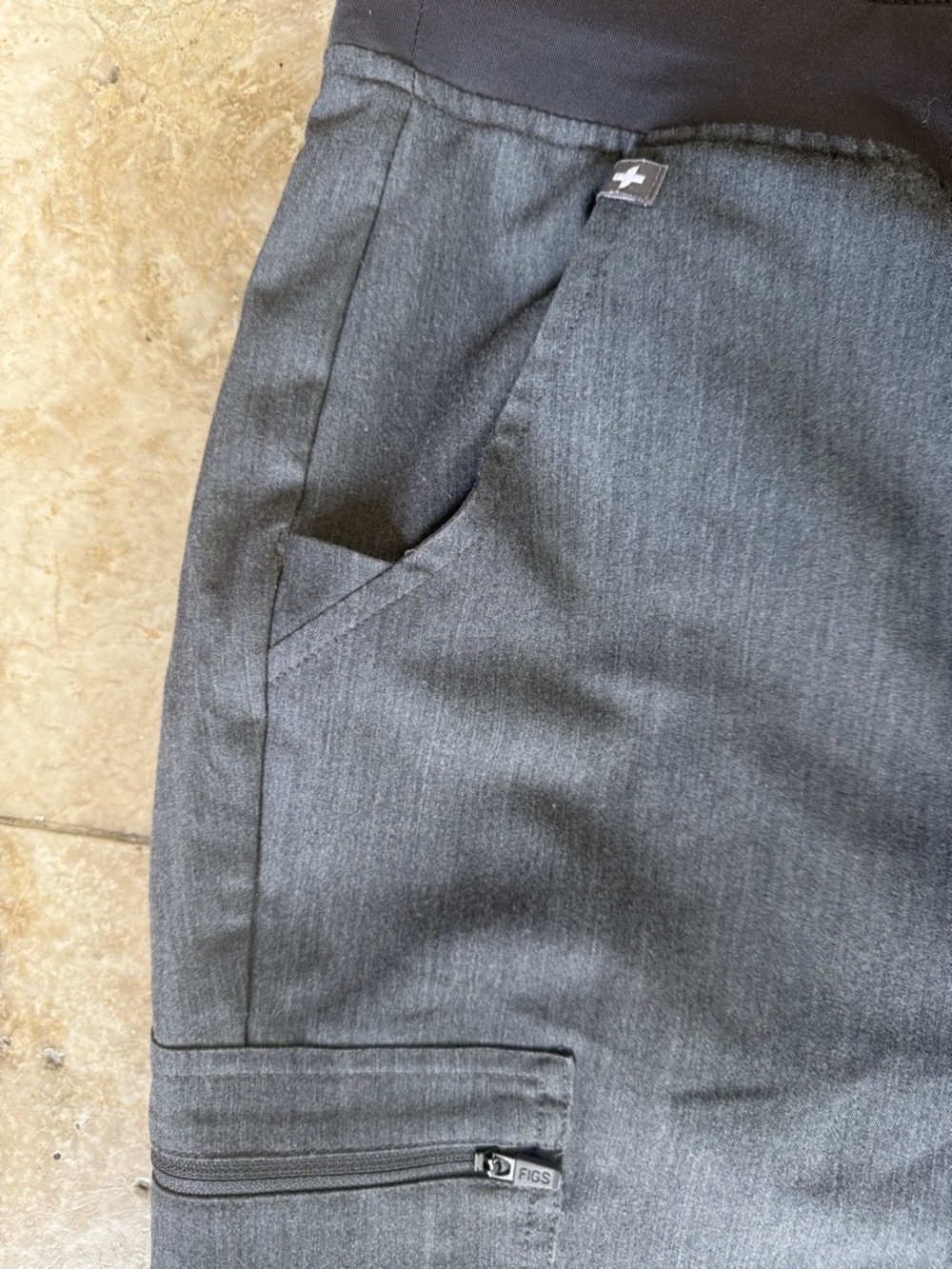 FIGS ladies gray pull on pant tECHNICAL COLLECTION size medium Medical - Picture 3 of 9